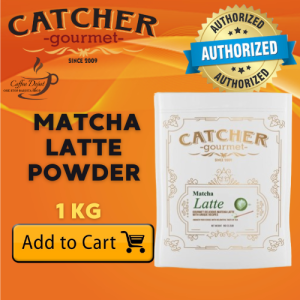CATCHER Matcha Latte Powder 1Kg - Premium Japanese Green Tea for Milk Tea Lattes Cafe & Dessert Use