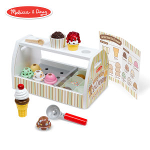 Melissa & Doug Wooden Scoop and Serve Ice Cream Counter