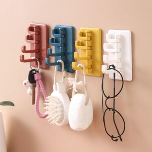 Móc Treo Đồ Hình Cây Thông Đa Năng 4 Chấu Treo Chìa Khóa Vật Dụng - Dán Tường Tiện Lợi