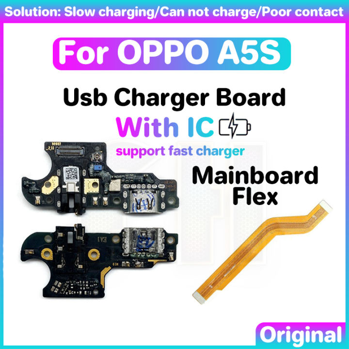 Original USB Charging charger dock board port for OPPO A5s Mainboard ...