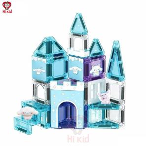 [SG Seller]All In One Magnetic Building Block Kit Magnetic Drawing Board Letters Gem Stickers Toddler Learning Toy Gift