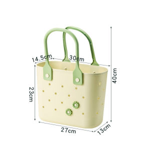 Beach Bag Portable Hollow Women Waterproof Tote Bag Large Capacity Travel Handbag Bag Pool Storage Bag 沙滩包