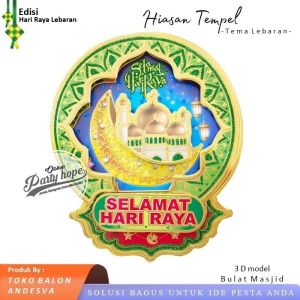 hiasan tempel lebaran / ornament lebaran dekorasi perayaan Hari Raya / dekorasi idul fitri