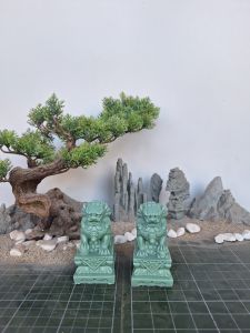 Tượng sư tử kỳ lân 16cm trang trí nhà cửa thờ phật cây cảnh bể cá sân vườn ghép lũa bon sai cây cảnh để trên bàn làm việc ô tô bàn uống nước đồ phong thủy trừ tà...
