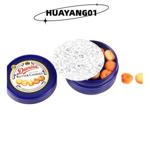 HUAYANG01 [2023 new HOT FASHION] 1pcs 1 12 Dollhouse thu nhỏ Đan Mạch COOKIE màu xanh hộp thiếc thiết lập nhà bếp Phụ kiện tự làm