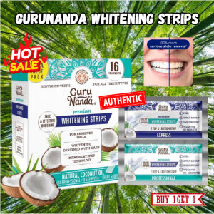 GuruNanda Teeth Whitening Strips - 7 Day Care with No-Slip Dry Strip Technology - Whitening