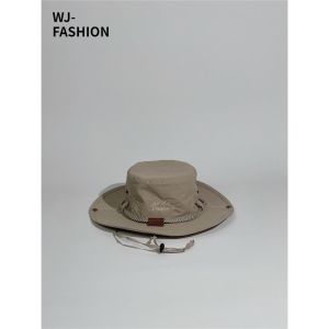 【WJ】Summer Outdoor Breathable Quick Drying Fisherman Hat Camping and Hiking Sun Hat Western Cowboy Hat for Fishing Sunshade