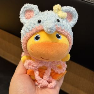 YUDESHUI Cartoon Capybara Plush Toy Capybara Lulu Soft Fluffy Plush Doll Pendant Keychain Funny Stuffed Animals Bag Pendant Charms Kids Gift