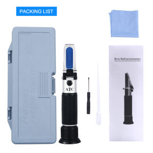 Yieryi New 2 in 1 Brix Salinity Refractometer 0-10% brix/0-100% Salinity With ATC For Food Tool Retail Box