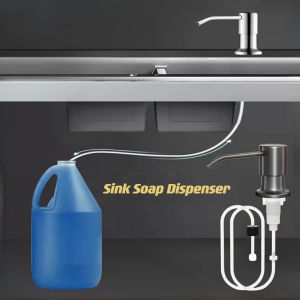 Kitchen Sink Liquid Soap Dispenser Stainless Pump Extension 1Meter Tube Universal Soap Dispenser