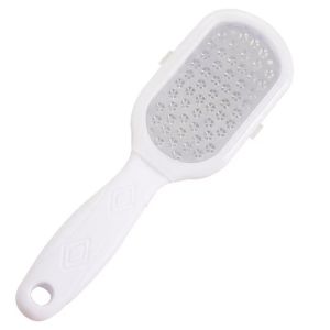 PLLEWY Stainless Steel Foot File Easy-Clean Multifunctional Foot Care Tool Portable with Storage Cover Callus Remover Pedicure