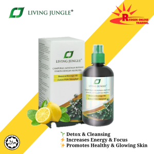 Living Jungle 100% Original Halal Energized Liquid Chlorophyll Nutritional Drink Minuman Botani Lemon Dengan Klorofil 500ML 叶绿素