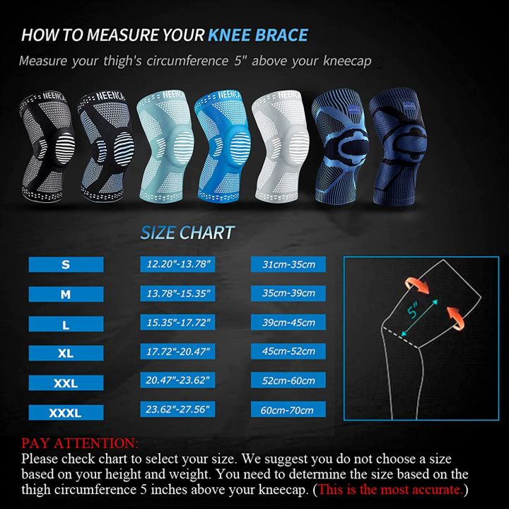 NEENCA Knee Brace for Knee Pain Relief, Medical Knee Support with ...