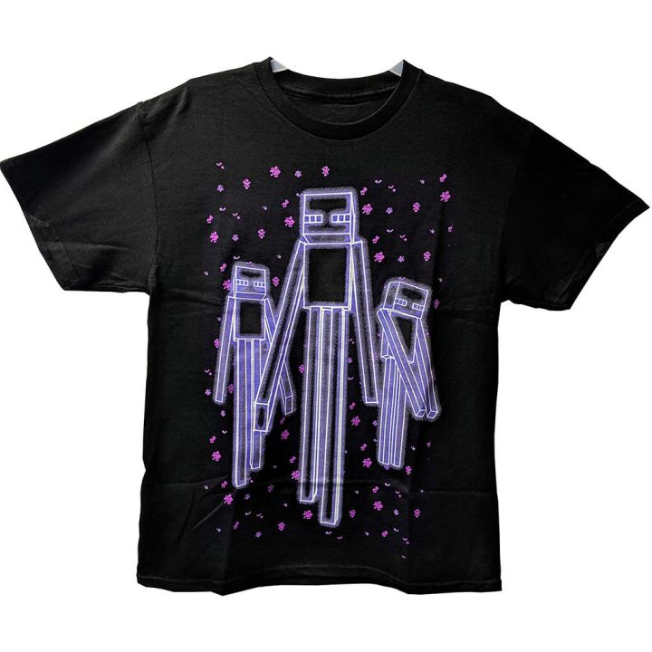 Minecraft Enderman Glow In The Dark Men T-shirt high quality | Lazada PH