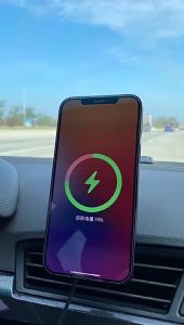 Magnetic car phone holder vehicle wireless charger for 14 Pro Max induction charging cradle stand maxsafe