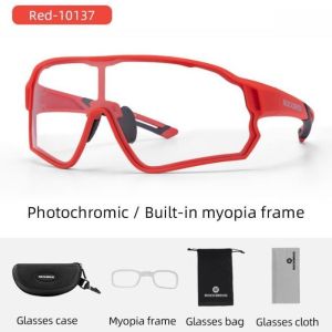 Kacamata Sepeda Rockbros 10136 10137 Photocromic Lensa Kaca Mata Gowes Cycling Sunglasses Roadbike Speda Pria Wanita
