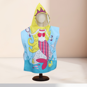 ผ้าเช็ดตัวคลุมว่ายน้ำ ผ้าคลุมอาบน้ำเด็ก ผ้าเช็ดตัวการ์ตูน นุ่มนิ่มดูดซับน้ำดี ลายน่ารัก สินค้าคุณภาพ แห้งไว ผ้าเช็ดตัวสำหรับใช้ในบ้าน ผ้าคลุมไหล่เด็ก