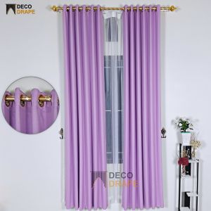 Gorden Ruang Tamu Mewah Blackout Polos Kain Tebal Kedap Suara Motif Serat Model Smokring