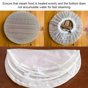 Steamer Mat Thermal Insulation Steamer Cloth Prevents Soda Splashing Pull-out Washable Abrasion Resistance