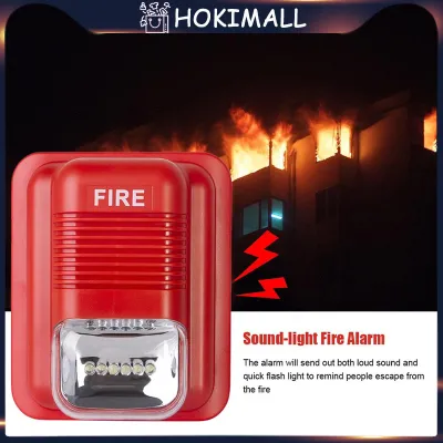 Fire Alarm Warning Strobe Horn Alert Sirine Fire Alarm Siren Horn Strobe Sound &amp Light