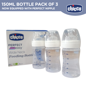 Chicco Well-Being Feeding Bottle for Baby Bottle Set Pack of 3 Wide Neck Bottle For Baby Feeding Bottle For Baby Boy Feeding Bottle For Baby Girl wideneck