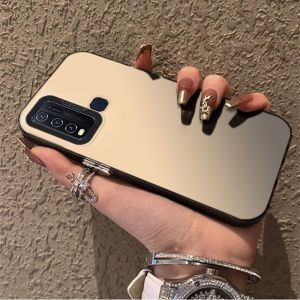 เคสสำหรับ vivo y30 vivo y30i VIVO Y50 เคสศัพท์เคสแข็ง TPU ป้องกันการกระแทก ดีไซน์ใหม่สวยงามพร้อมที่วางและเชือกคล้องสำหรับสาว CYSTCBZJ01