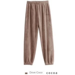 oobest Womens Pajamas Thick And Warm Sleeping Pants Coral fleece and plush thick sleepwear loose casual pants for outerwear plus plus size home lazy sleepwear
