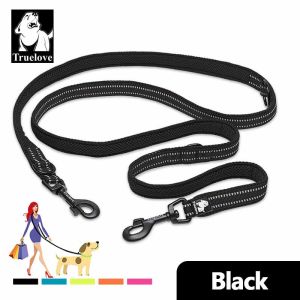 TRUELOVE Phản Chiếu Con Chó Dây Xích Đi Bộ 2 Chó Đa Chức Năng Dây Xích Có Thể Điều Chỉnh Con Chó Dẫn Tay Miễn Phí Cho Con Chó Lớn Nhỏ Sản Phẩm Vật Nuôi