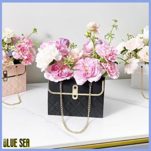 bluesea Portable Flower Box Rose Packaging Box Wrapping Paper Bag Gift Box Party Gifts