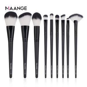 MAANGE 9 PCS Multifunctional Makeup Brush Set Eye shadow Loose Powder Blush Liquid Foundation Brush