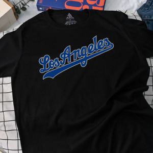 Los Angeles Dodgers Inspired Cotton T-Shirt - Classic Comfort for True Dodgers Fans TOTTEES APPAREL