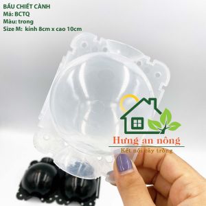 BCTQM - Bầu nhựa chuyên hỗ trợ chiết cành giúp rễ chiết sinh trưởng và phát tốt ( size M - 8x10cm )