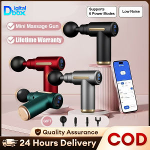 Mini 6-speed compact silent muscle massage gun portable vibrating fitness massager