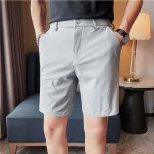 Celana pendek pria short pants dewasa slimfit hitam polos