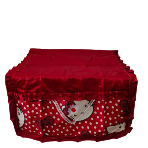 Taplak Alas Kulkas Motif Cassanova Hello Kitty Warna Marun