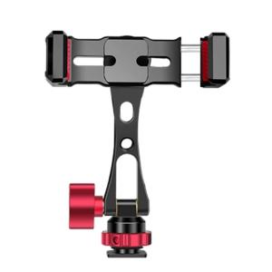 Kim loại giá ba chân điện thoại 360 điện thoại thông minh Adapter với đôi 1/4 "ngàm gắn đèn có thể điều chỉnh điện thoại di động Giá đỡ kẹp