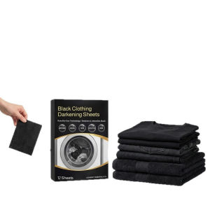 Blackening Sheet Laundry Dye/Color Restoration Black Clothes/Home Dye Sheet/Black Color Fix/Household Laundry Enhancer