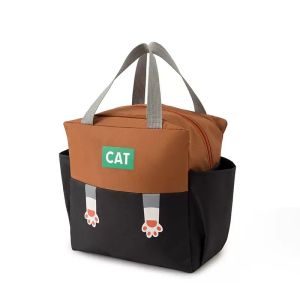 Cartoon Insulated Lunch Bag Kids Large Aluminum Thermal Lunch Tote Japanese Style School Lunch Bag