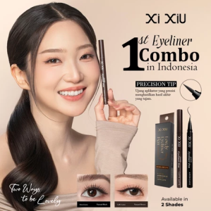 XI XiU LOVELY EYELINER PEN MORNING COFFEE COMBO BUNDLING 2IN1 - EYELINER LOVELY XI XIU