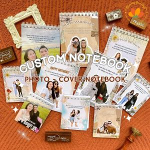 bloomingyourdays CUSTOM notebook spiral custom buku catatan foto kado unik kado pacar kado teman ulangtahun anniversary wisuda graduation gift diary book travel book buku custom foto