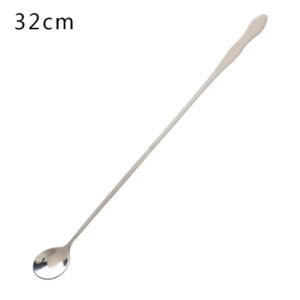 Long Handled Stainless Steel Coffee Spoon Mixing Spoon Tea Coffee Ice Cream Dessert Round Head Spoons 20/26/32cm