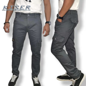 Fashion Mens Outdoor 6 Pocket Denim Cargo Pants Skinny Jeans for Men Stretchable Maong Jeans