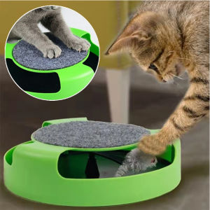 Running Mouse Cat toys Catch the mourse Motion Cat ToyTraning Playing Plate with Mice Chasing Toys