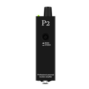 P2 Portable in Ear Monitor Amplifier Headphone Amp with XLR and TRS Input 3.5mm Output Headphone Amplifier with Stereo/Mono Switch for Keyboardists Drummers Guitarists