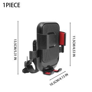 Motorcycles Bicycles Phone Holder / Universal Aluminum Alloy Motorcycle Handlebar Phone Stand / 360° Rotation Mobile Phone Navigation Bracket / for Riding Shockproof
