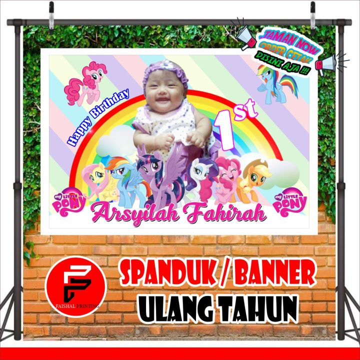 Spanduk Ulang Tahun / Banner Ultah / Spanduk Ulang Tahun Tema / Banner