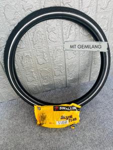 Paket lengkap Ban Menyala swallow plus ban dalam 20 x 1.50 Swallow BMX