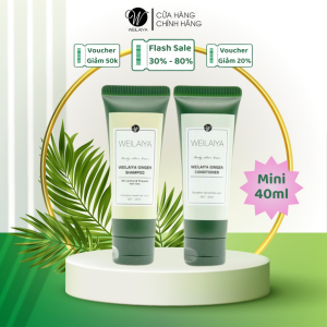 Bộ Gội Xả Gừng Weilaiya ngăn rụng kích thích mọc tóc Size mini 20ml Tiện Lợi Khi Mang Theo Du Lịch