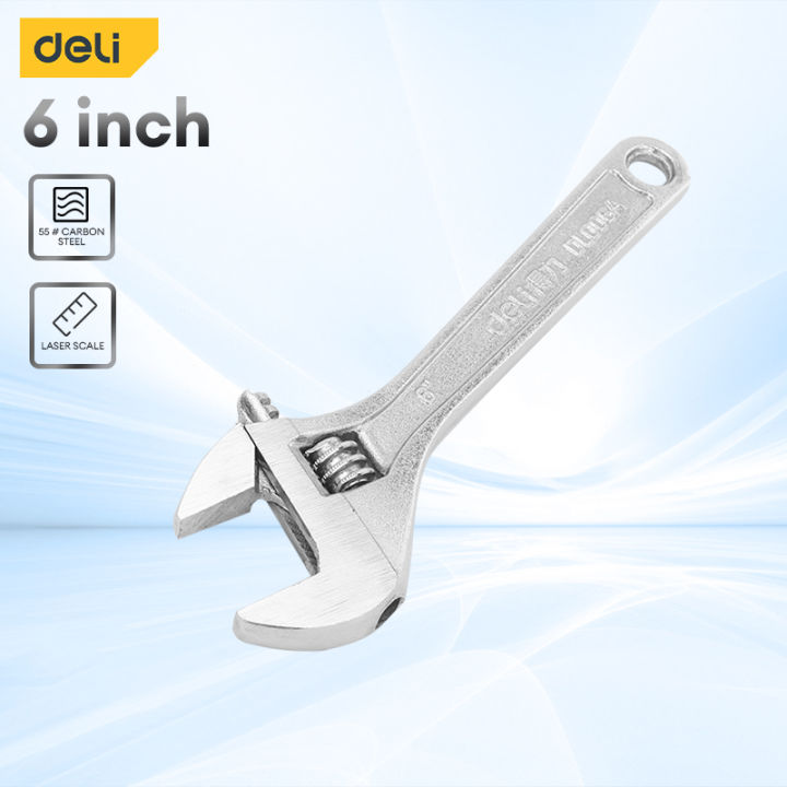 Deli DL006A Adjustable Wrench Spanner 6