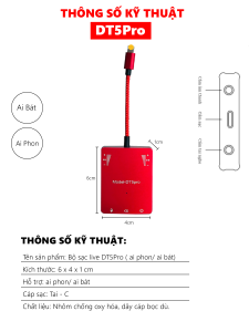 Box Chuyển Đổi LiveStream Cao Cấp DT5 Pro - Hỗ Trợ Vừa Livestream Vừa Sạc Cho Điện Thoại iPho iPa  Chất Liệu Bền Bỉ Thiết Kế Nhỏ Gọn Hỗ Trợ Livestream Nhiều Nền Tảng